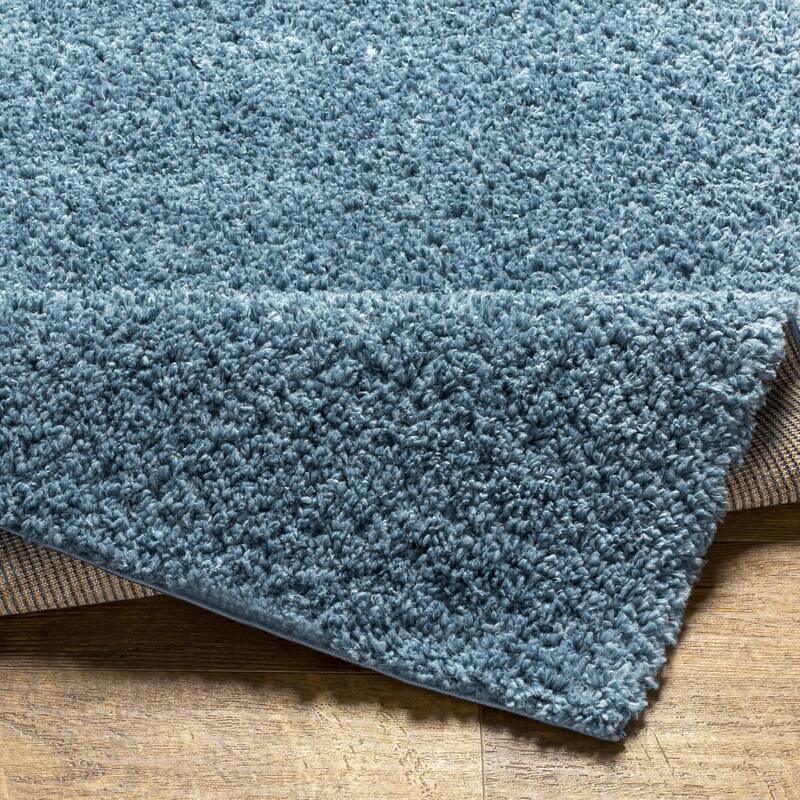 Livabliss Deluxe Shag Minimalist Medallion Area Rug