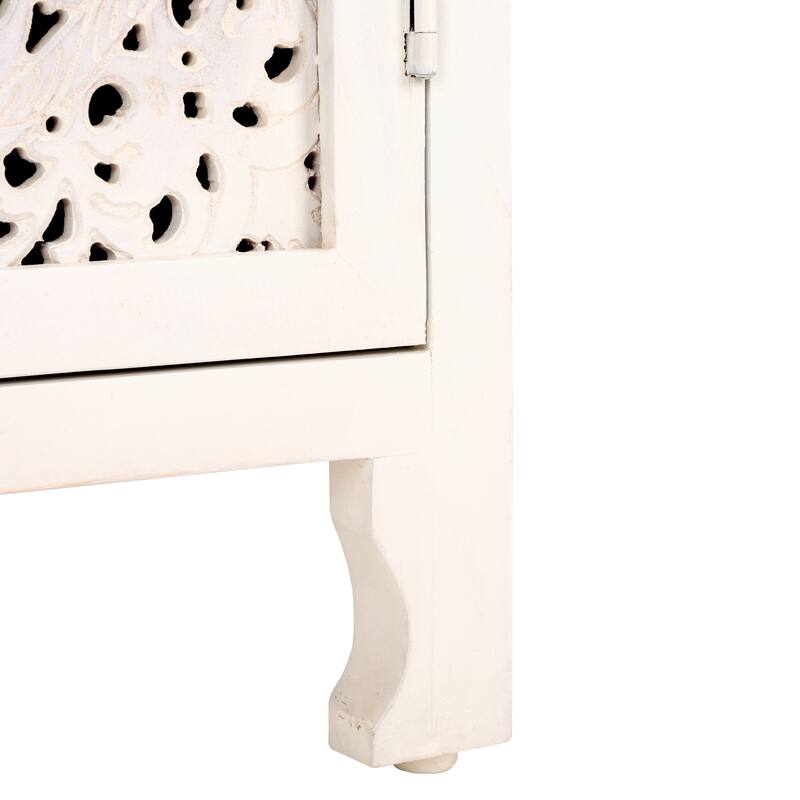 SAFAVIEH Caitlynn 2-Shelf 1-Door Nightstand (Fully Assembled)