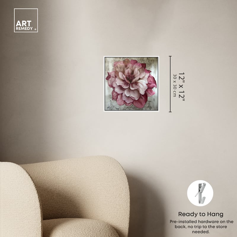 Art Remedy Darla Framed Floral Fine 1 Piece Canvas Wall Art