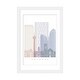 preview thumbnail 10 of 18, iCanvas "Calgary Skyline Poster Pastel" by Paul Rommer White - 24x16x1