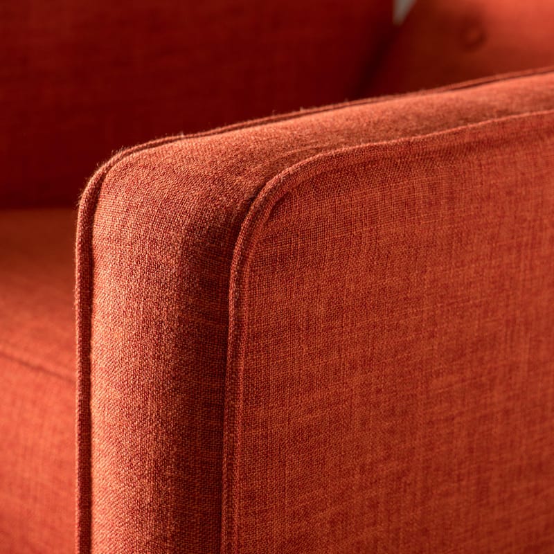 Mervynn Mid-Century Modern Button Tufted Fabric Recliner by Christopher Knight Home