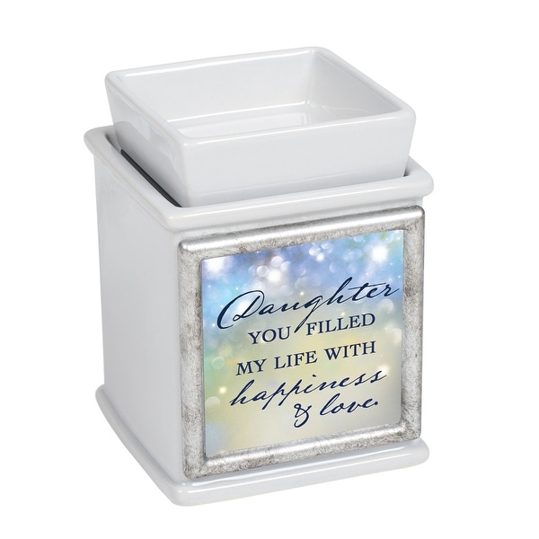 5" Gray Daughter Filled Life With Love Interchangeable Warmer - N/A