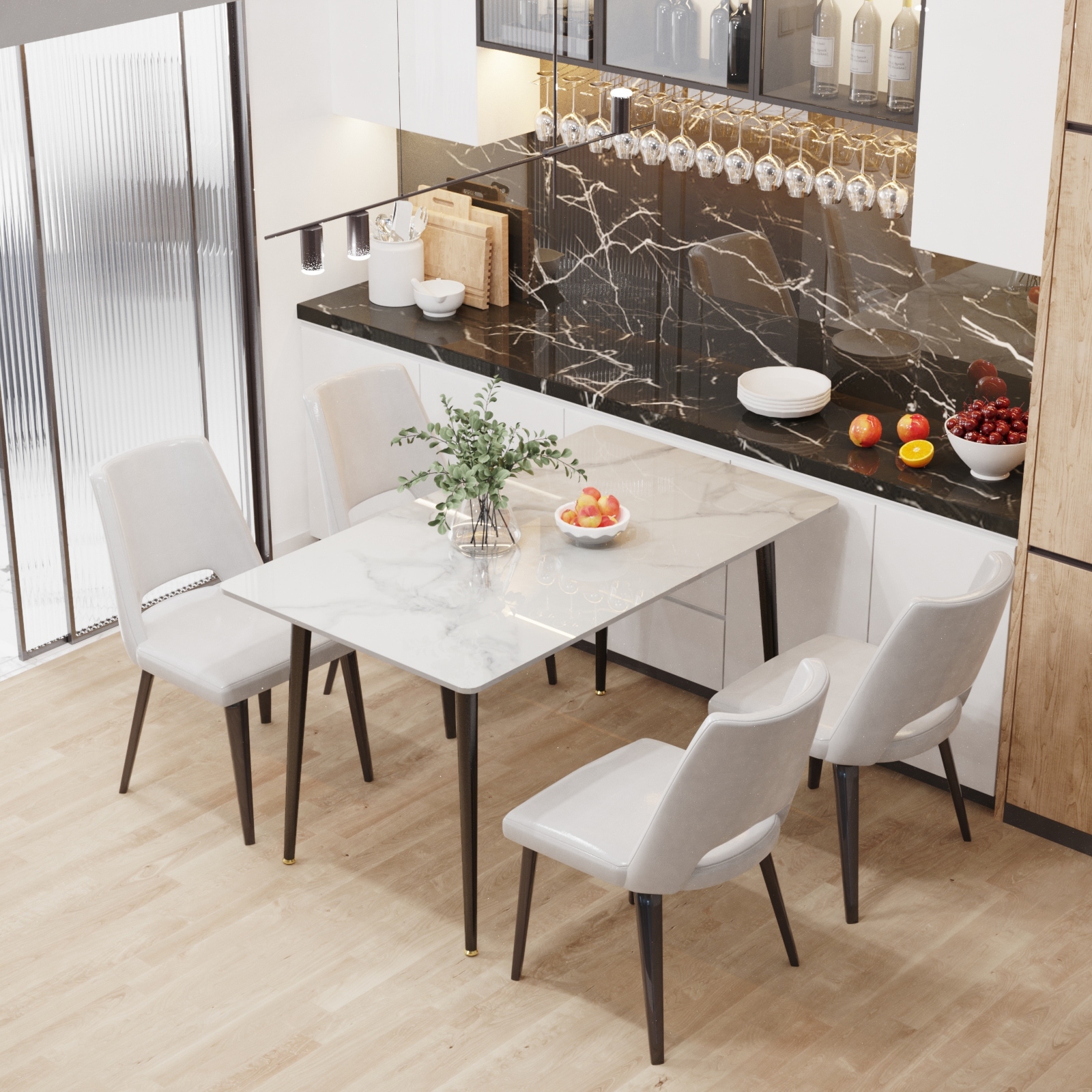 High top modern dining table deals