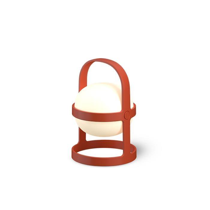 Soft Spot Solar Circular Lantern, Terracotta
