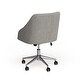 preview thumbnail 5 of 6, SAFAVIEH Adrienne Chrome Leg Swivel Adjustable Office Chair - 24" x 21.6" x 34.5"