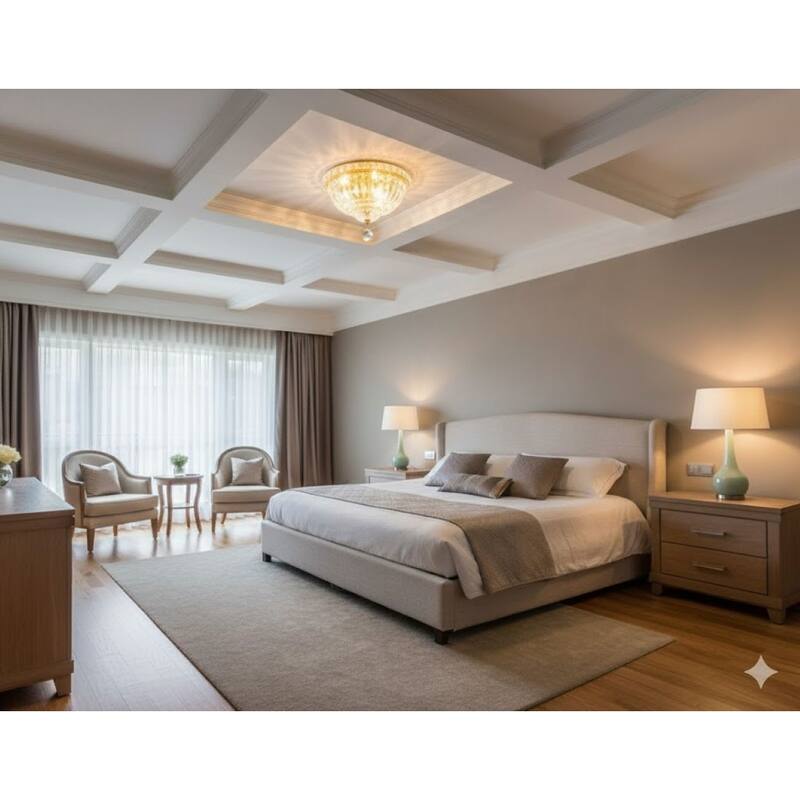 3 Light Gold Metal Flush Mount with Clear Crystal