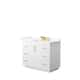 Option White, Gold Trim, Giotto Quartz Top