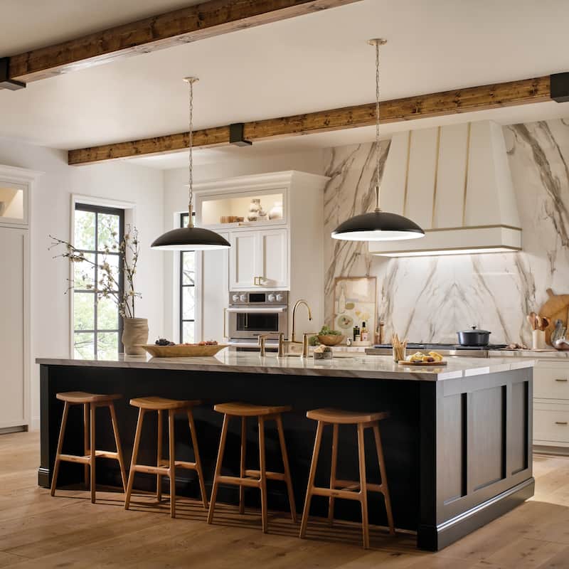 Delarosa 20.25 in. 1-Light Oversized Pendant Light