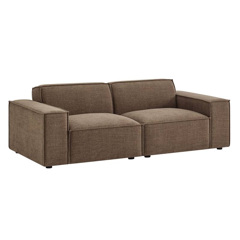 Restore 2-Piece Performance Fabric Upholstered Modular Loveseat