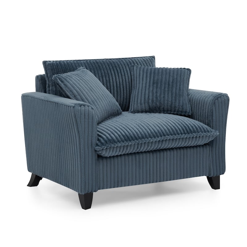 Lazy Sofa Chair, Comfortable Single-person Sofa Chair, with a Backrest and Soft seat Cushion, Having Armrests on Both Sides