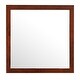 preview thumbnail 1 of 3, Offex 41 in.x41 in. Classic Square Wood Framed Dresser Mirror - Cherry - 1"L x 41"W x 41"H