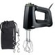 preview thumbnail 1 of 10, Braun MultiMix 5 Hand Mixer in Black with MultiWhisks and Dough Hooks, 350-Watts