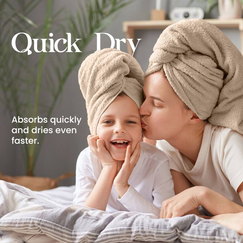 Utica 6-Piece Towel Set 100% Cotton Highly Absorbent & Soft