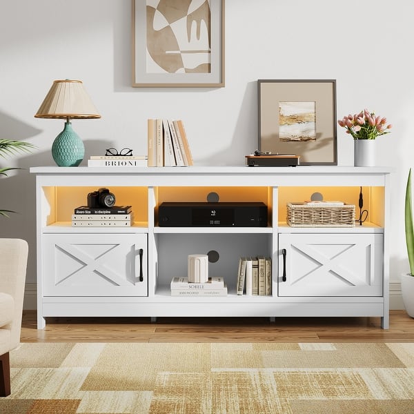 Moasis Farmhouse TV Stand for 65"/55"TV