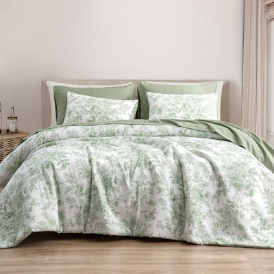Wonderful Floral Comforter Set Bag in A Bag 7 Piece Set