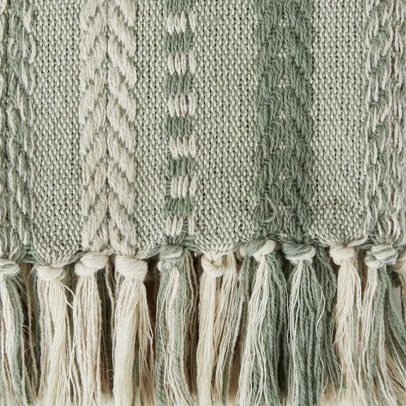 DII Braided Stripe Decorative Throw