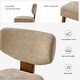 preview thumbnail 34 of 40, HULALA HOME Hipolito Mid Century Modern Ergonomic Dining Chair with Solid Wood Legs Set of 2