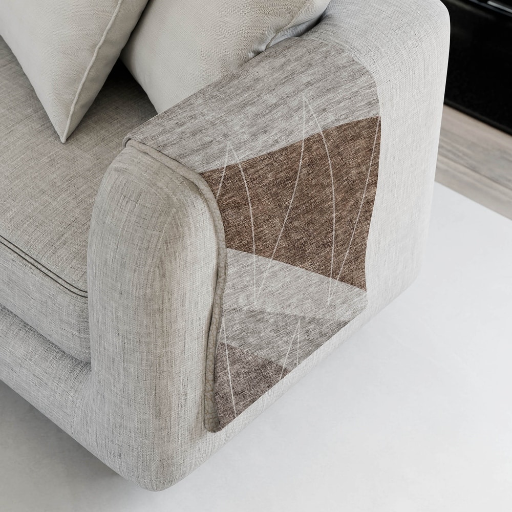 Premium Machine Washable Modern Prism Sherpa Throw Blanket