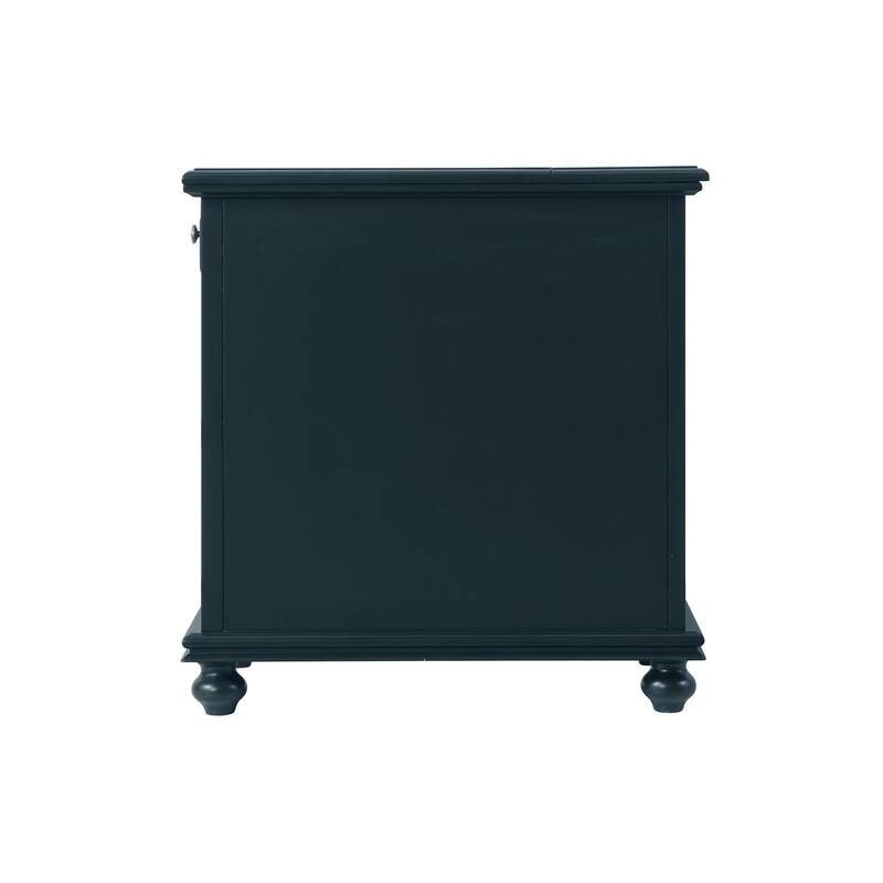 Elegant Chairside Table with Power by Martin Svensson Home