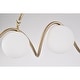 preview thumbnail 7 of 12, Willow 20 Inch Modern Glass Globe Pendant Chandelier 3-Light