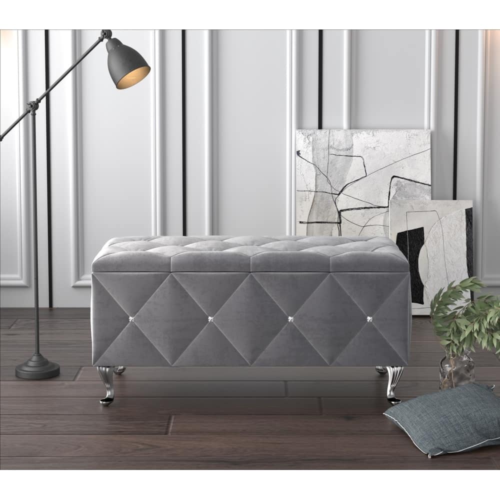 Bodhi Upholstered Flip Top Storage Bench