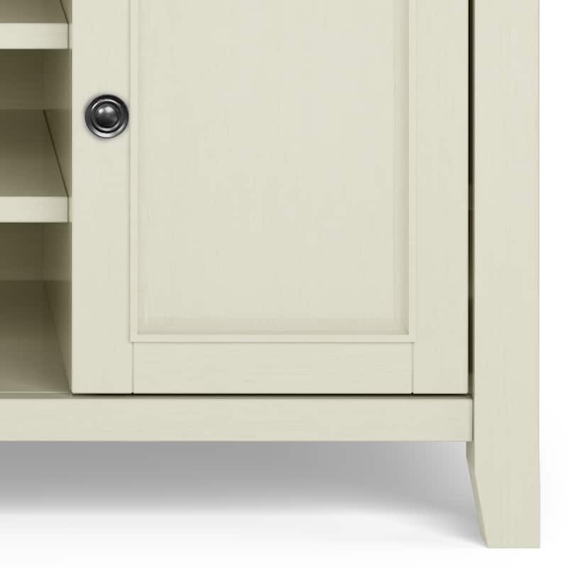 WYNDENHALL Halifax 54 inch Wide Solid Wood Transitional TV Stand - 54'' W x 18.9'' D x 31.9'' H