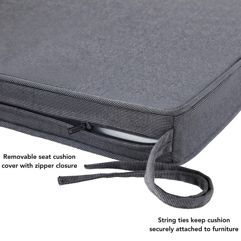 Sunbrella Indoor/ Outdoor 17-inch Square Corded Chair Pad