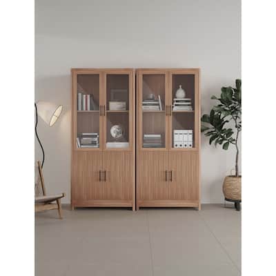 Manhattan Comfort Mid Century Modern Jodie Bookcase with Adjustable Shelves