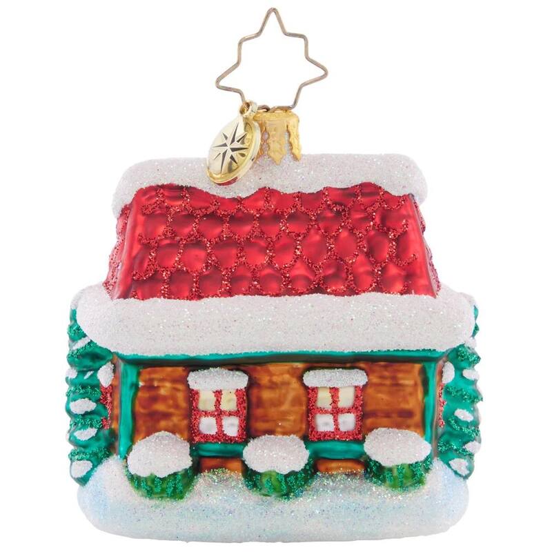 The Coziest Cottage Gem Glass Christmas Ornament 1021425