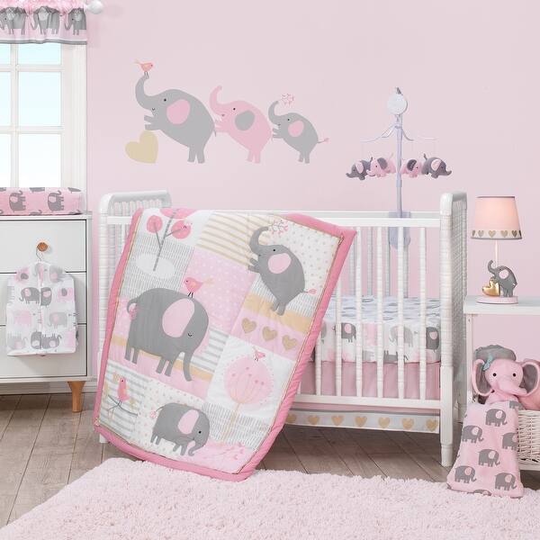 Bedtime Originals Eloise Pink/Gray/White Elephant Diaper Stacker - Overstock - 23613544 Bedtime Originals Eloise Pink/Gray/White Elephant Diaper Stacker - Overstock - 23613544