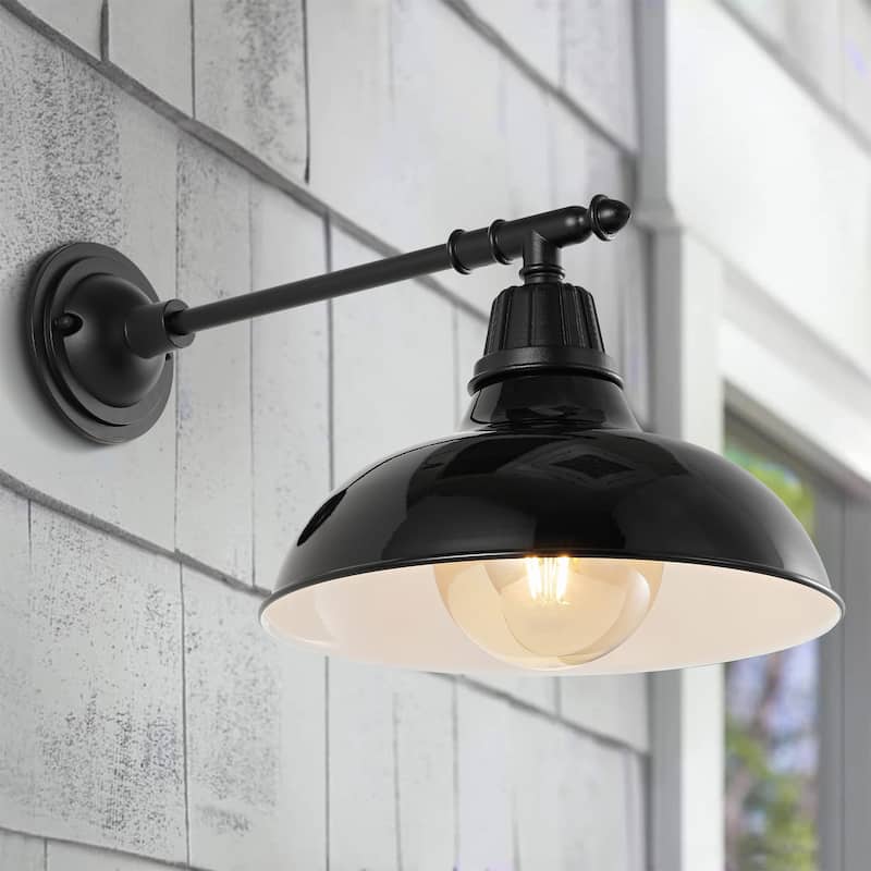 12.25" Indoor/Outdoor LED Arm Sconce, By JONATHAN Y - 12.25