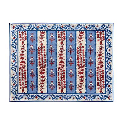 Couleur Nature Provence Avignon Mats - Set of 6 - Red/Blue
