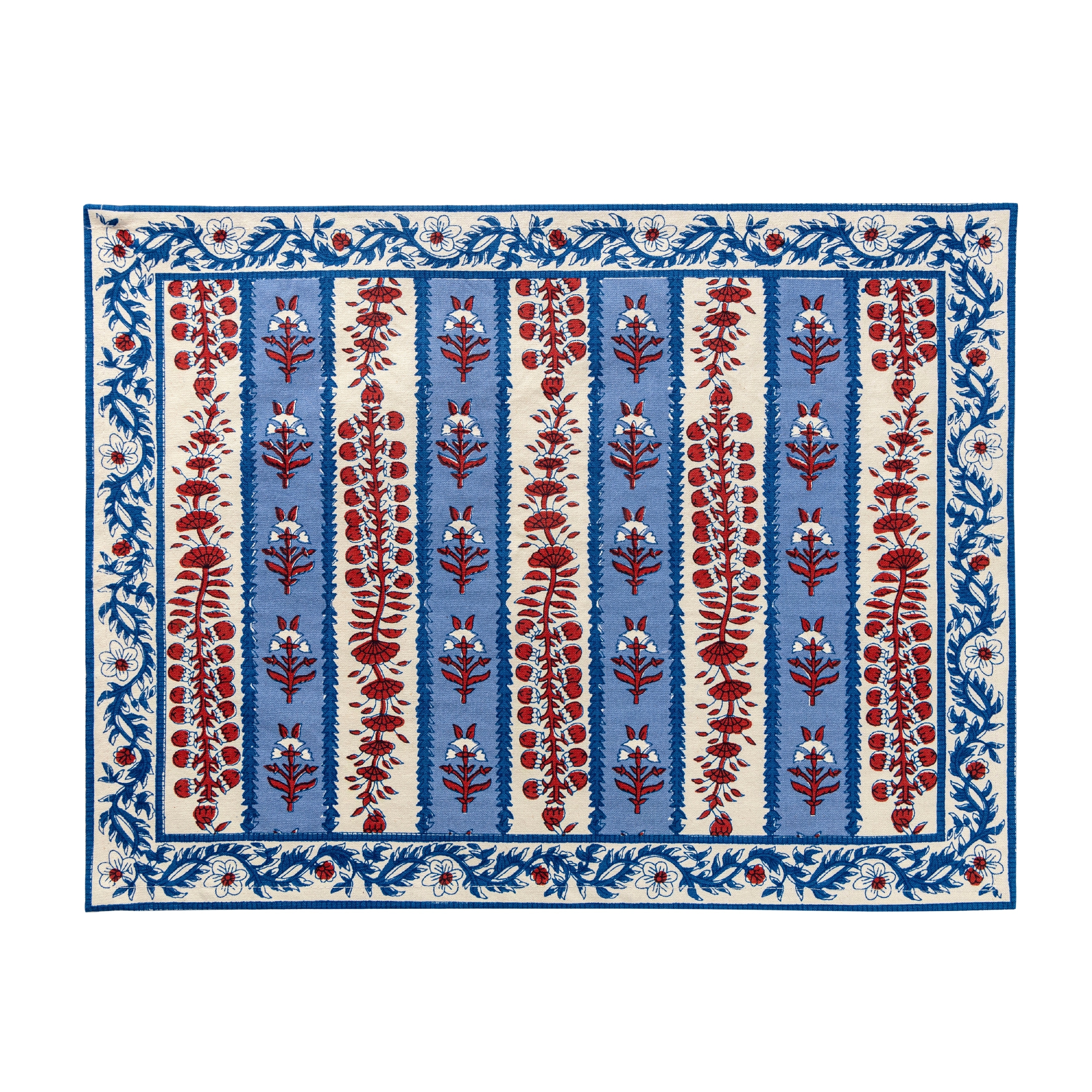 Couleur Nature Provence Avignon Mats - Set of 6 - Red/Blue