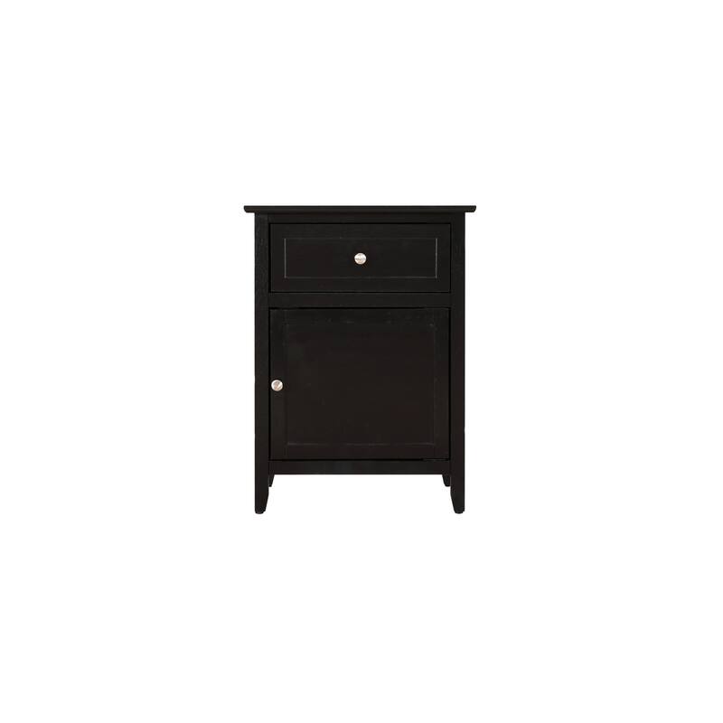 Silver Champagne Champagne Nightstand 28x23x17 with Three Drawers, Contemporary Bedside Table for Storage