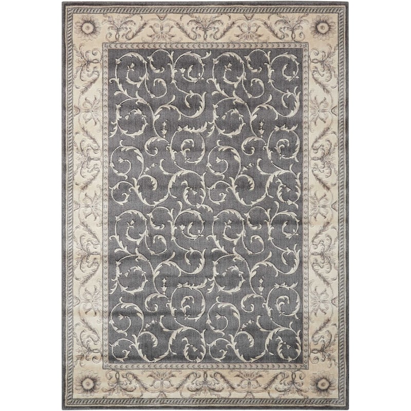 Nourison Somerset Traditional Bordered Floral Area Rug