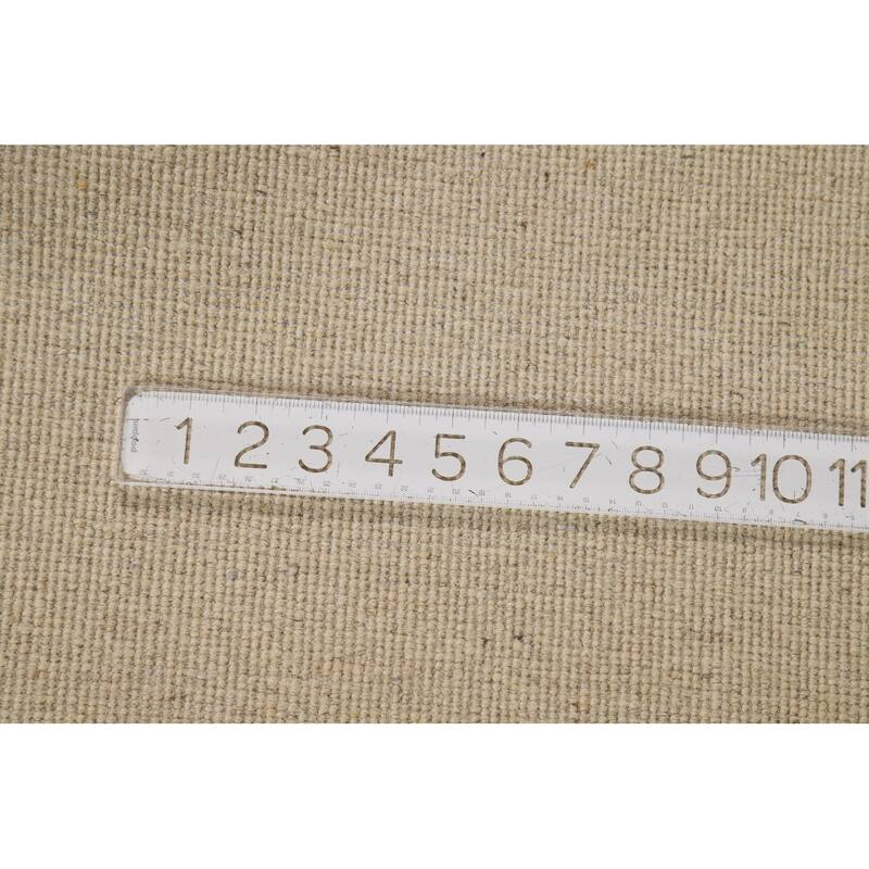 Solid Gabbeh Oriental Runner Rug Handmade Wool Carpet - 3'3"x 6'10"
