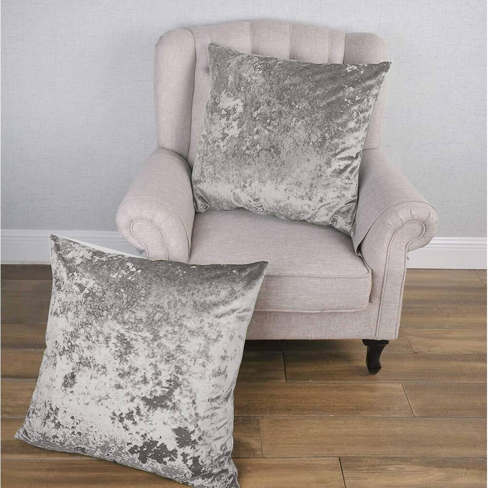 Rancho Crushed Velvet Throw Pillow Cover Set, NO INSERT