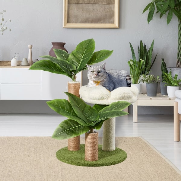 EROMMY Sunflower Cat Tree Tower undefined Stylish Cat Condo with