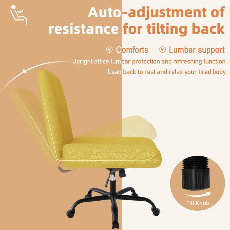 Futzca Swivel Office Ergonomic Chair with Adjustable Height & Tilt