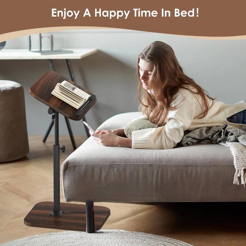 Sofa Couch Arm Table Tv Tray Small Bed Stand - 15.74"D x 10.62"W x 30"H