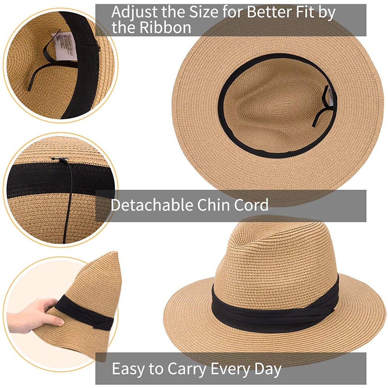 size 8 panama hat