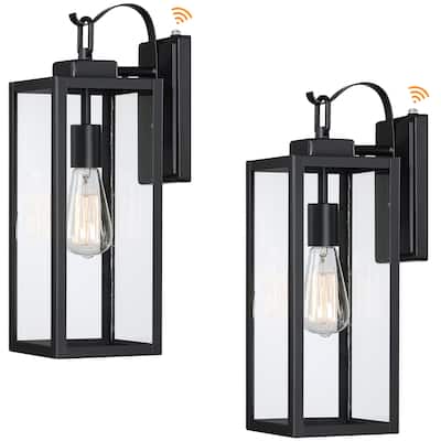 2 Pack Exterior Waterproof Wall Sconce Light Dusk to Dawn - 5.9"x7.8"x17.7"