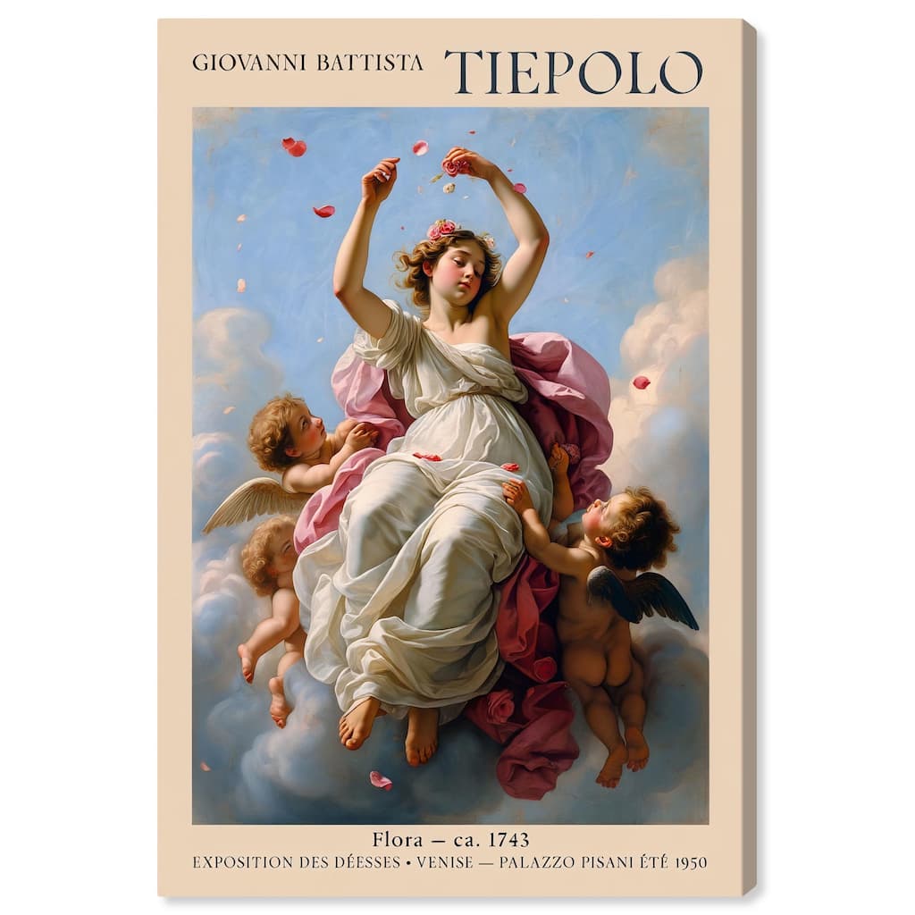 Flora in the Venetian Sky Canvas by Art Remedy, Gallery Wrapped