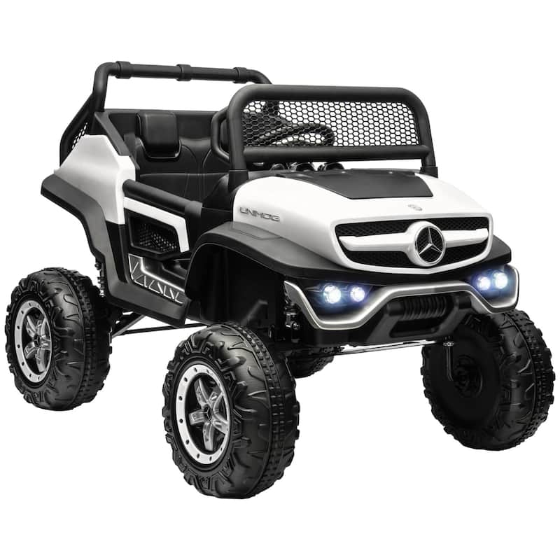 Aosom 12V Battery Powered Licensed Mercedes-Benz Ride on Truck