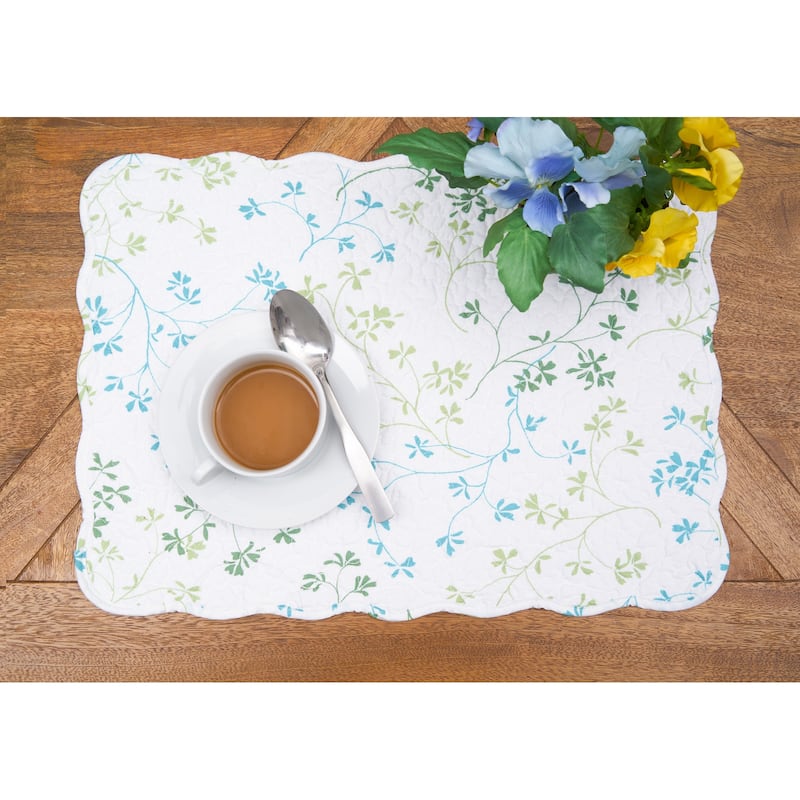 Olivia Quilted Placemat Set 6