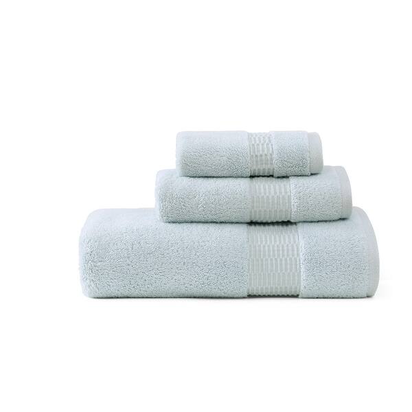 slide 2 of 6, Tommy Bahama Long Branch Solid Cotton 3 Piece Towel Set - 3 Piece Blue