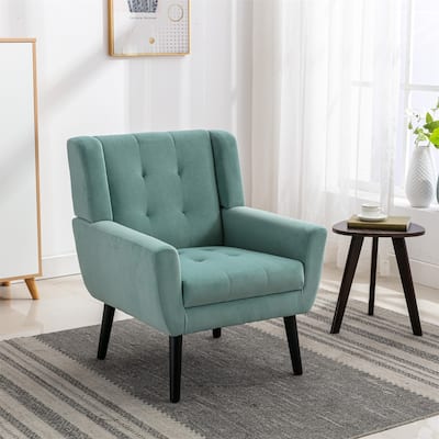 Modern Soft Velvet Material Ergonomics Accent Chair