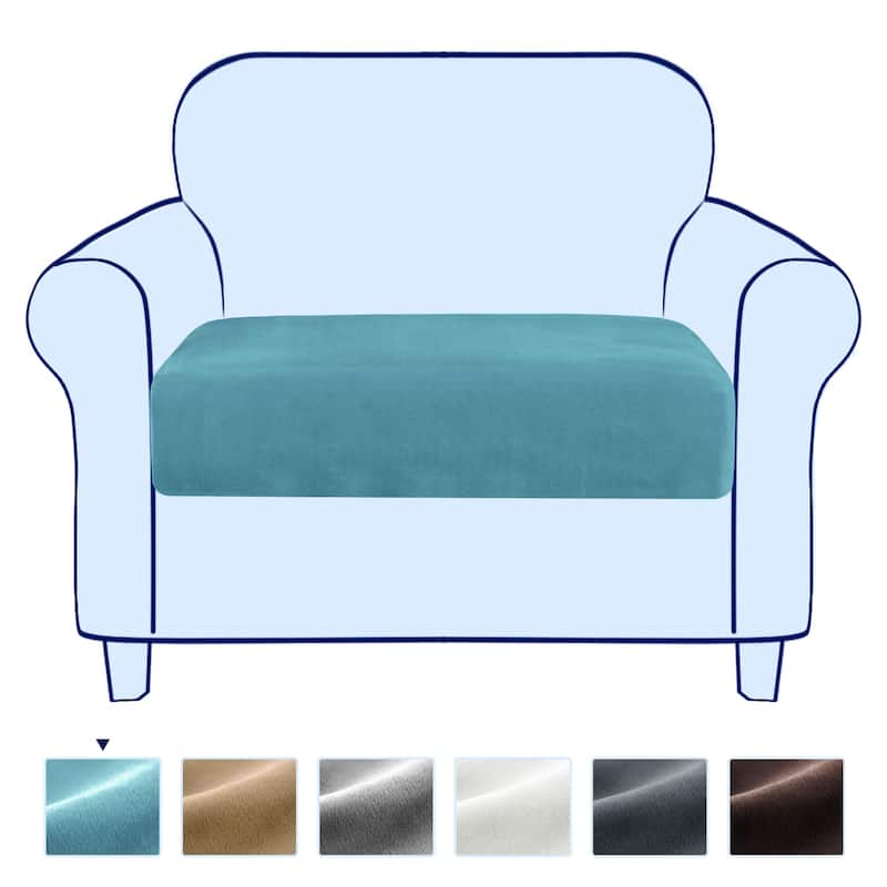 Subrtex Armchair Cushion Covers Velvet Stretch Furniture Protector