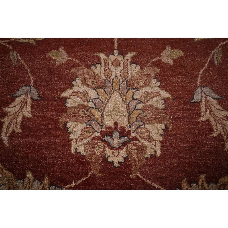 All-Over Floral Peshawar Oriental Large Area Rug Handmade Wool Carpet - 11'8" X 15'0"