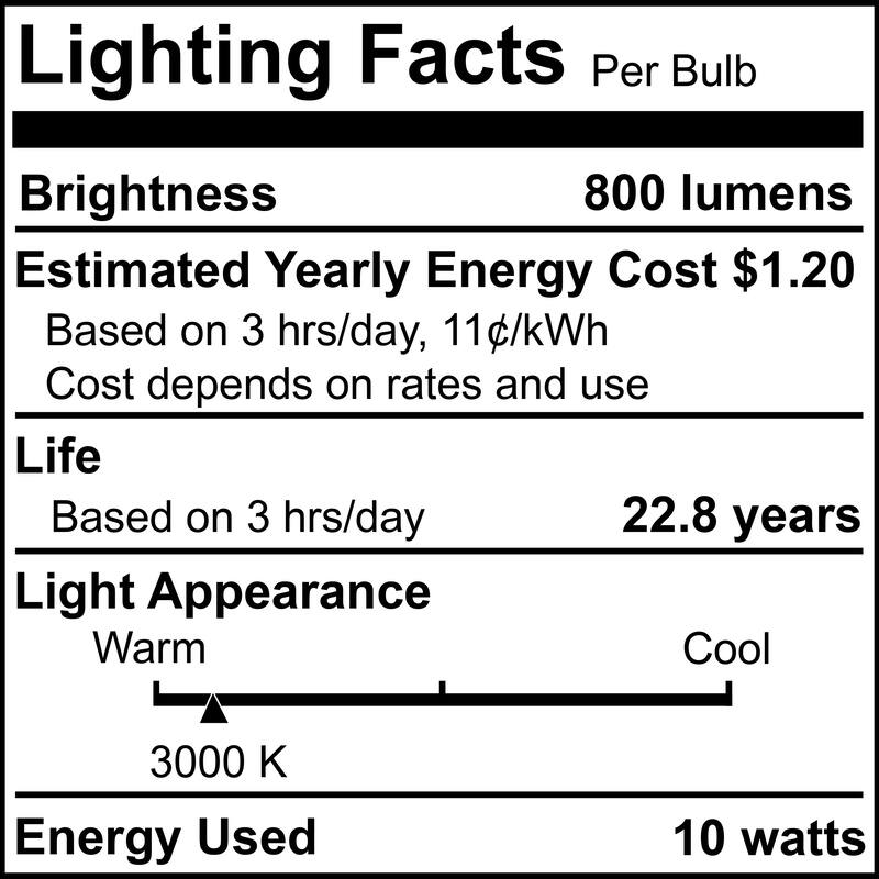 Bulbrite Pack of (4) 10 Watt Dimmable Flood PAR30 Short Neck Medium (E26) LED Light Bulb - Soft White Light